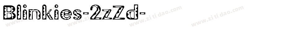 Blinkies-2zZd字体转换