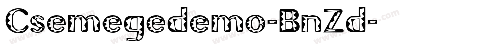 Csemegedemo-BnZd字体转换