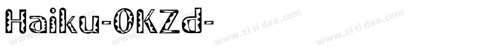 Haiku-0KZd字体转换