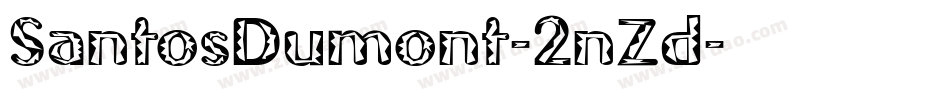 SantosDumont-2nZd字体转换