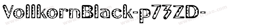 VollkornBlack-p73ZD字体转换