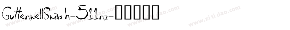 GuttenwellSwash-511nz字体转换