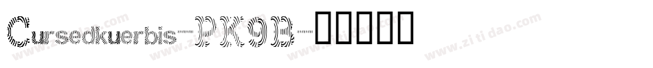 Cursedkuerbis-PK9B字体转换