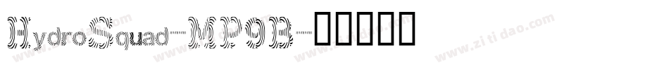 HydroSquad-MP9B字体转换