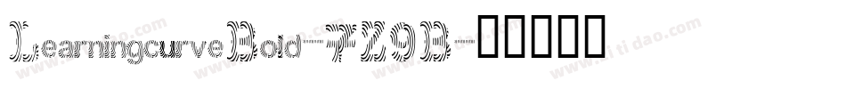 LearningcurveBold-7Z9B字体转换