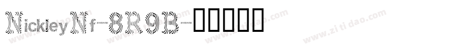 NickleyNf-8R9B字体转换