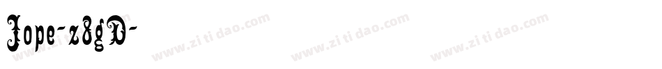 Jope-z8gD字体转换