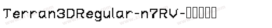 Terran3DRegular-n7RV字体转换