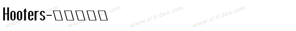 Hooters字体转换