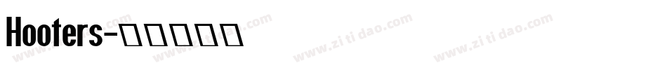 Hooters字体转换