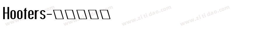 Hooters字体转换