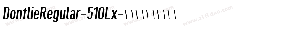 DontlieRegular-51OLx字体转换