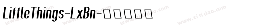 LittleThings-LxBn字体转换