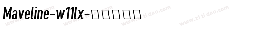 Maveline-w11lx字体转换