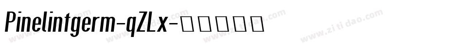 Pinelintgerm-qZLx字体转换