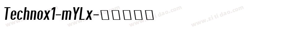 Technox1-mYLx字体转换