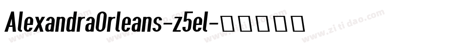 AlexandraOrleans-z5el字体转换
