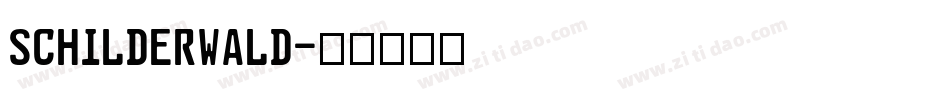 Schilderwald字体转换