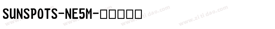 Sunspots-nE5M字体转换 Sunspots-nE5M字体转换