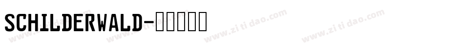 Schilderwald字体转换