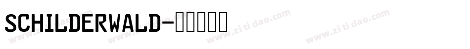 Schilderwald字体转换