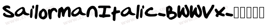 SailormanItalic-BWWVx字体转换