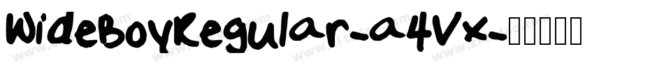 WideBoyRegular-a4Vx字体转换