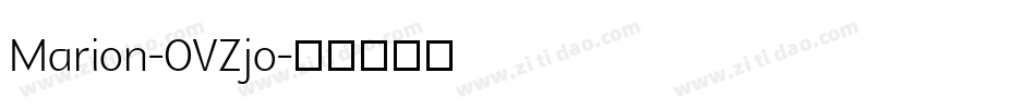 Marion-OVZjo字体转换