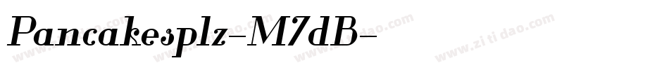 Pancakesplz-M7dB字体转换