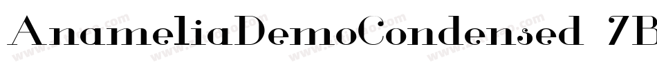 AnameliaDemoCondensed-7BOvA字体转换