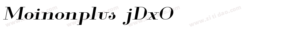 Moinonplus-jDxO字体转换