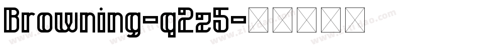 Browning-q2z5字体转换