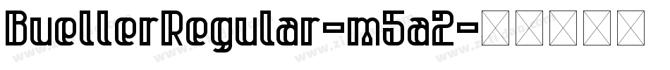 BuellerRegular-m5a2字体转换