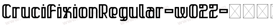 CrucifixionRegular-wO2Z字体转换