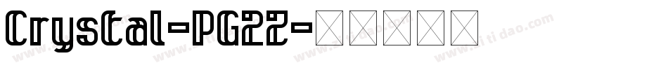 Crystal-PG2Z字体转换
