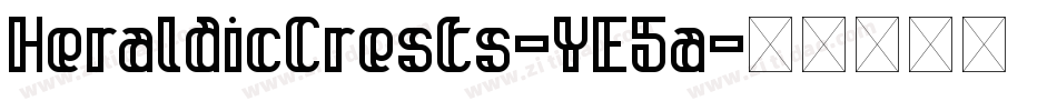 HeraldicCrests-YE5a字体转换