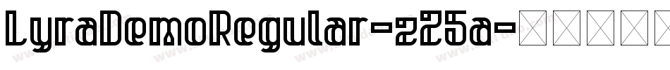 LyraDemoRegular-zZ5a字体转换