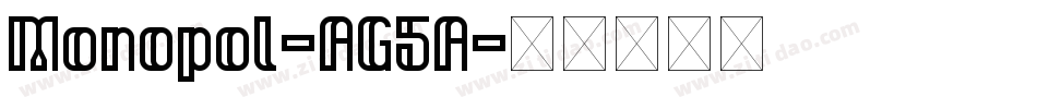 Monopol-AG5A字体转换