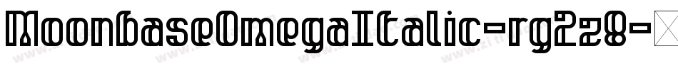 MoonbaseOmegaItalic-rg2z8字体转换