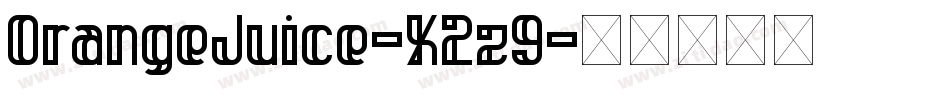 OrangeJuice-X2z9字体转换