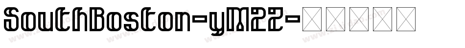 SouthBoston-yM2Z字体转换