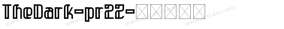 TheDark-pr2Z字体转换