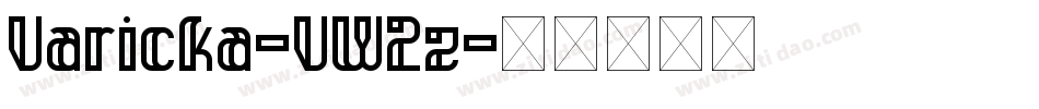 Varicka-VW2z字体转换 Varicka-VW2z字体转换