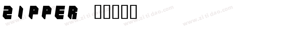 ZIPPER字体转换