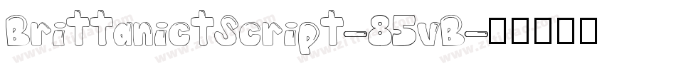 BrittanictScript-85vB字体转换