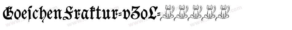 GoeschenFraktur-vZoL字体转换