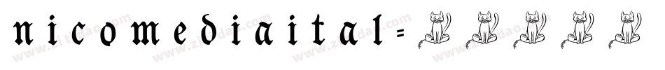 nicomediaital字体转换