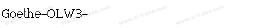 Goethe-OLW3字体转换