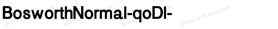 BosworthNormal-qoDl字体转换