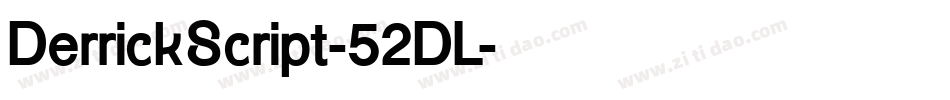 DerrickScript-52DL字体转换